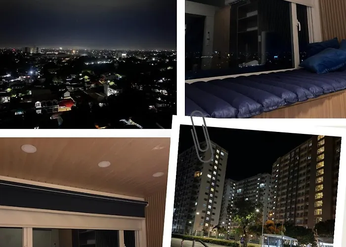 アパートホテル Solazur Staycation Smdc South Residences Pinas With 100mbps Wifi &netflix &bar Station &city Lights View マニラ市