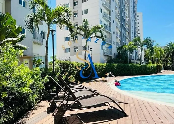 アパートホテル Solazur Staycation Smdc South Residences Pinas With 100mbps Wifi &netflix &bar Station &city Lights View